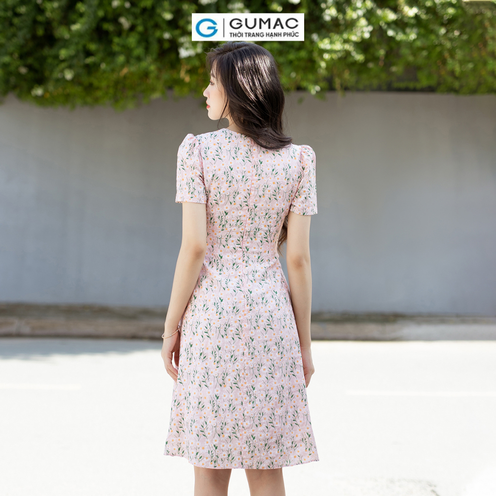 [BST THÁNG 7] Đầm A bâu phối thời trang GUMAC DD07023
