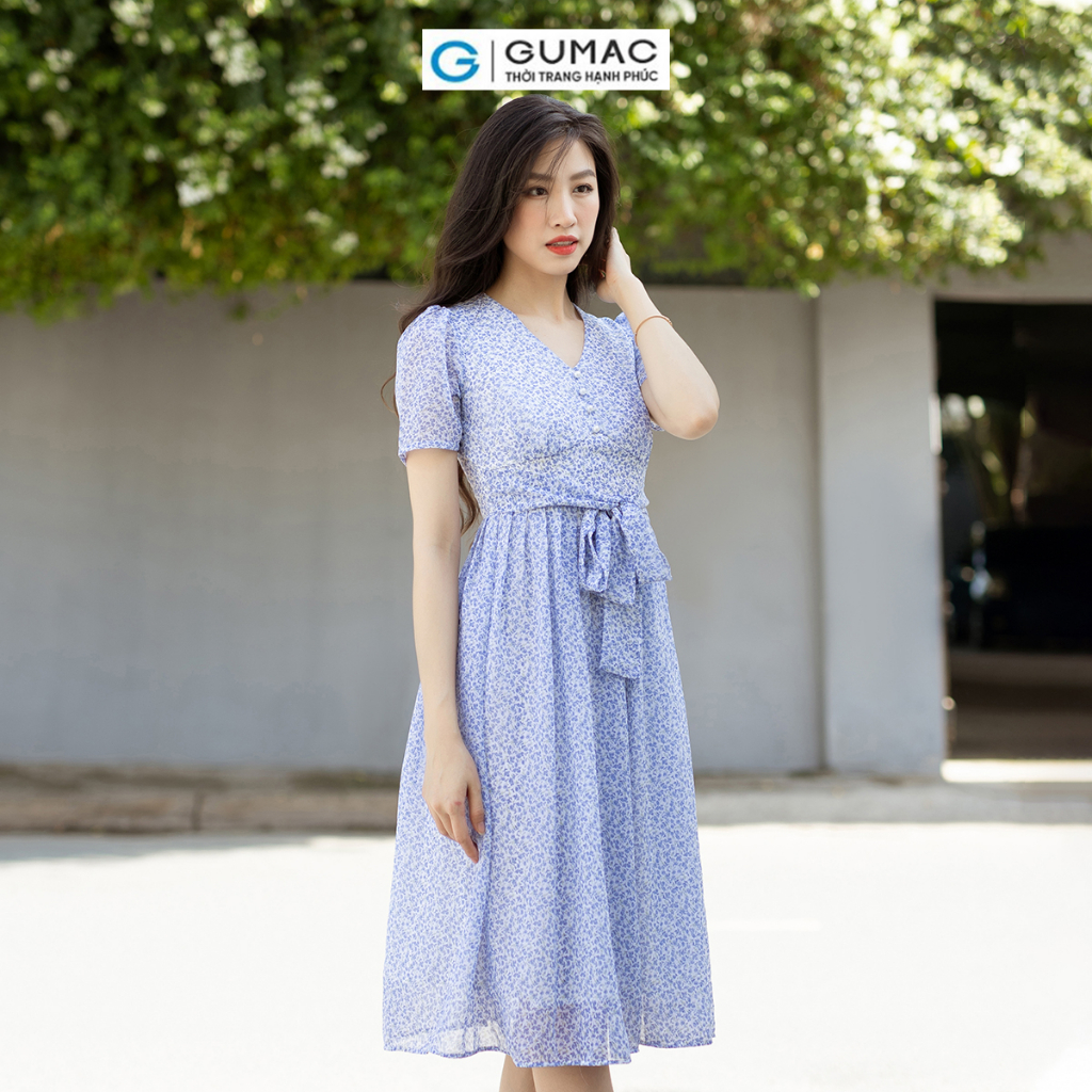 [BST THÁNG 7] Đầm xòe xếp ly thời trang GUMAC DD07030