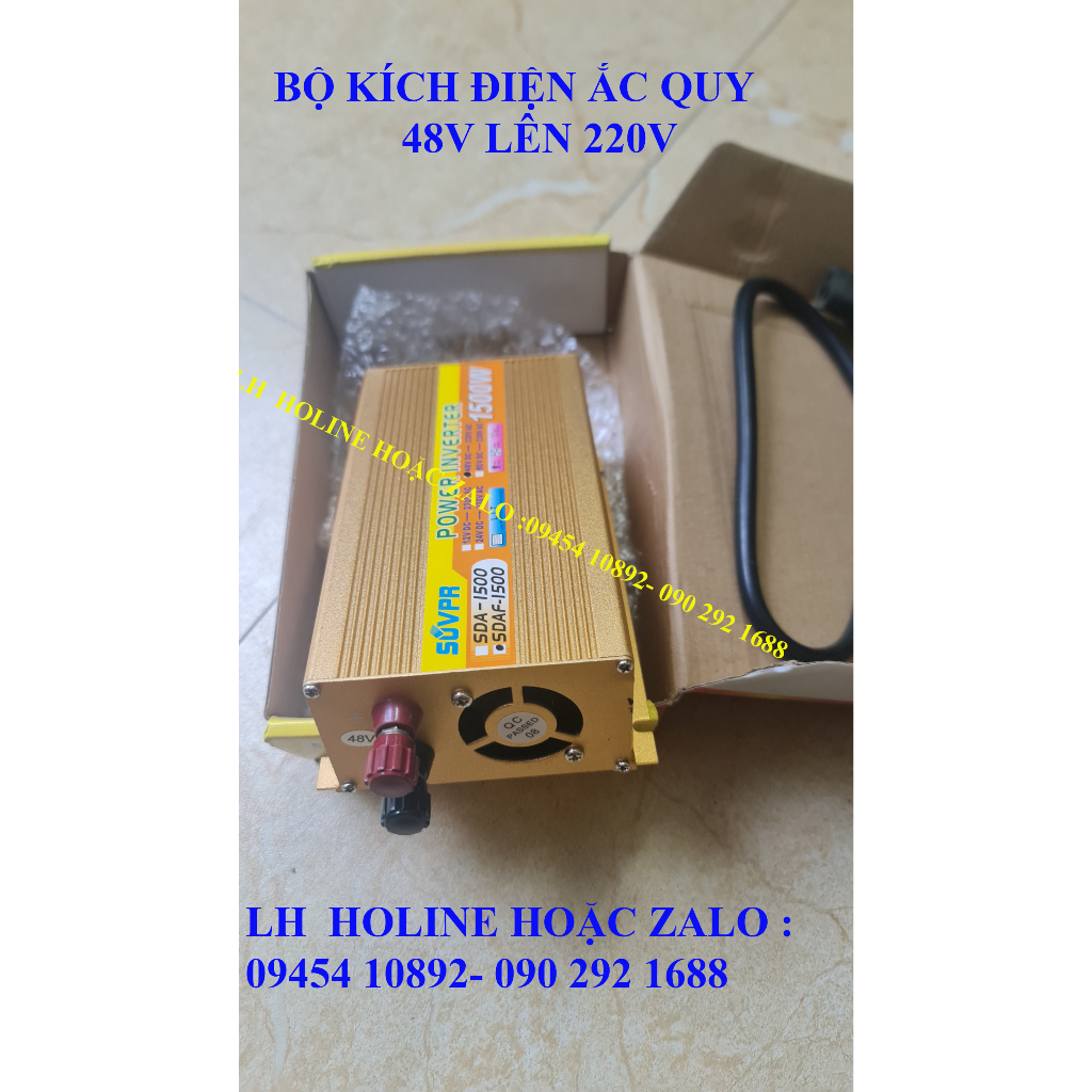 Bộ kích đ iện 48V lên 220V dùng cho xe điện 4 bình