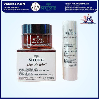 Son dưỡng nuxe reve de miel giúp nuôi dưỡng và làm dịu môi dành cho môi khô , nứt nẻ 4g 15g