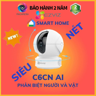 [Mẫu Mới] Camera WIFI (Xoay 360) 2M EZVIZ C6CN SMART HOME C6N CV246 TY2 1080P [Hỗ Trợ Cổng Lan]