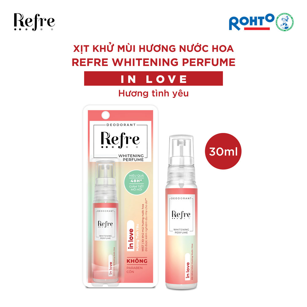 Xịt Khử Mùi Refre Whitening Perfume 30ml Hasaki Sản Phẩm Chính Hãng