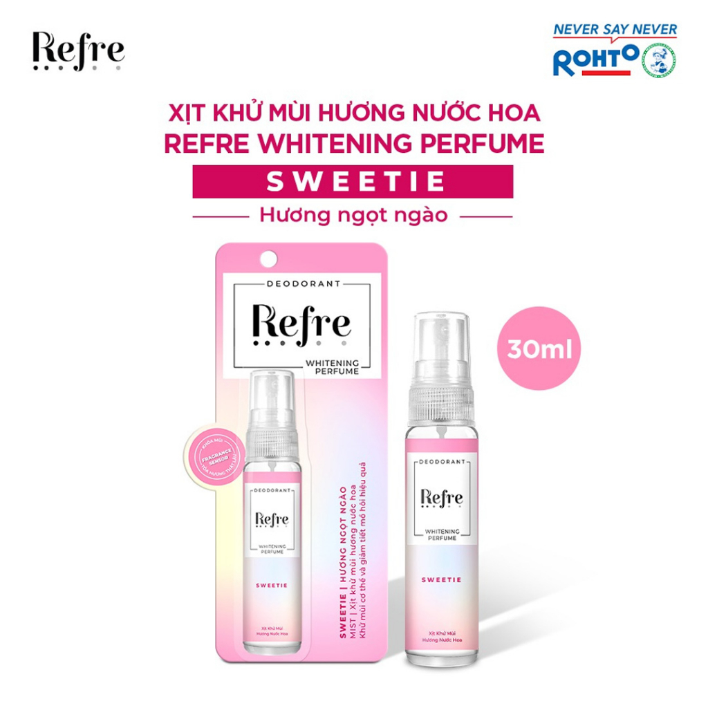 Xịt Khử Mùi Refre Whitening Perfume 30ml Hasaki Sản Phẩm Chính Hãng