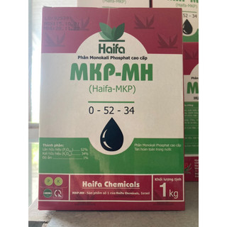 Phân bón lá MKP 0-52-34 nhập khẩu Israel chặn đọt, già lá, tạo mầm hoa ko gây cháy lá 1kg