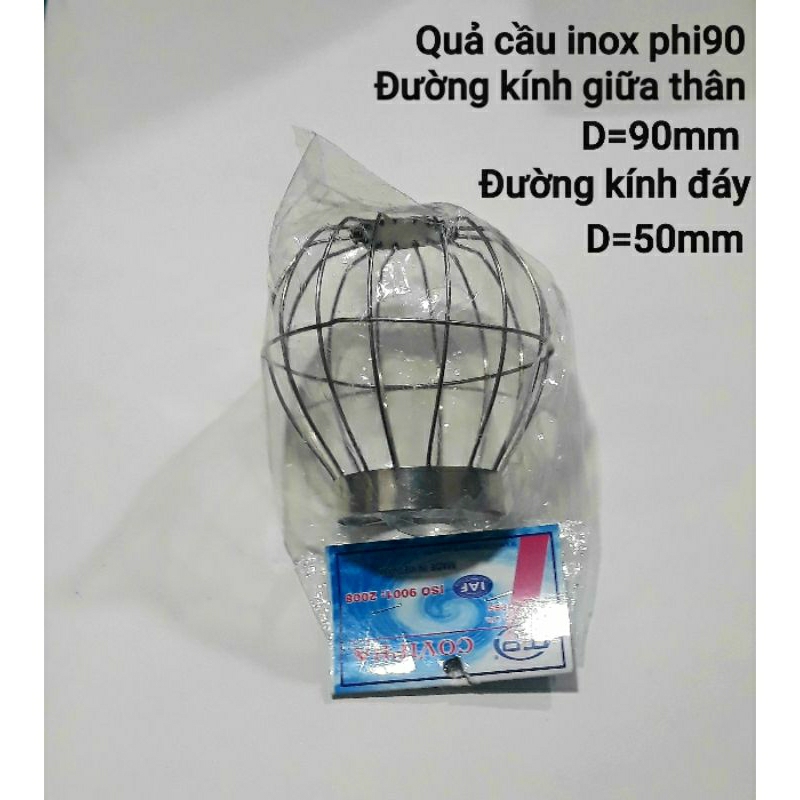 Quả cầu chắn rác 100% inox Covipha phi 60 90 114