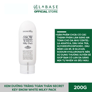 Kem dưỡng trắng toàn thân Secret Key Snow White Milky Pack Chai 200g