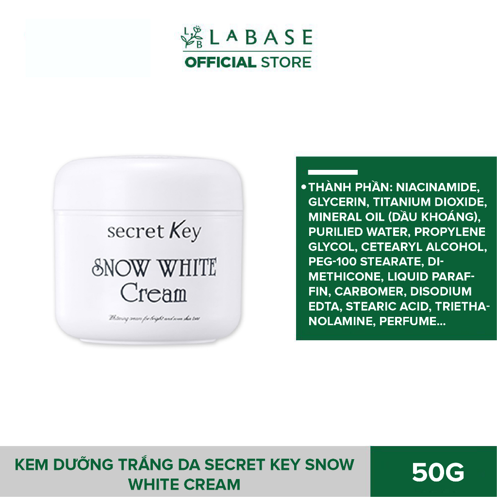 Kem dưỡng trắng da Secret Key Snow White Cream 50g