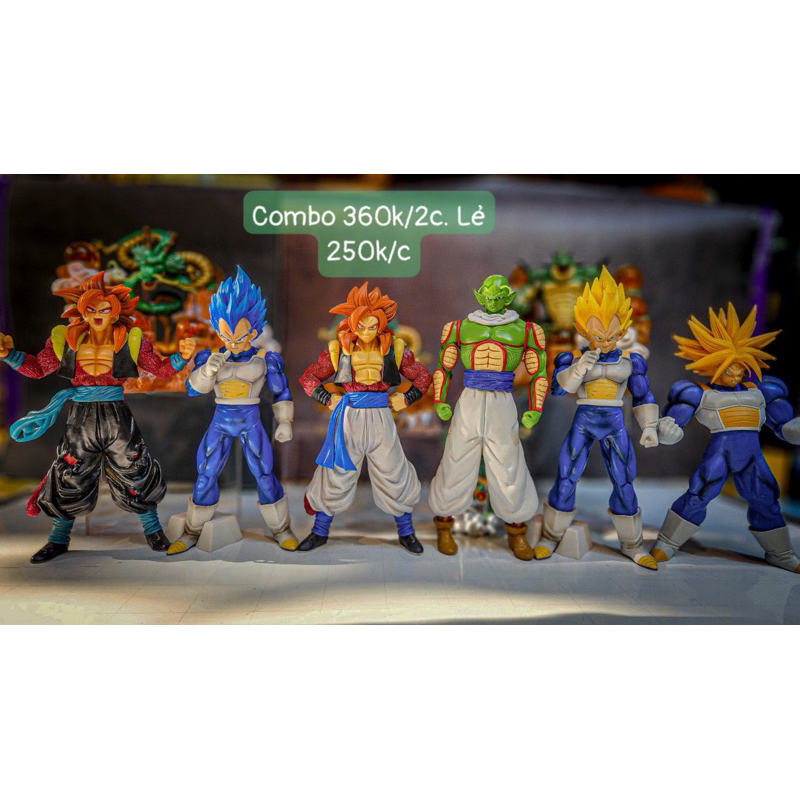 Combo mô hình Dragon ball Mabuu, songoku, trunk, bardock, piccolo tự chọn giá siêu đẹp