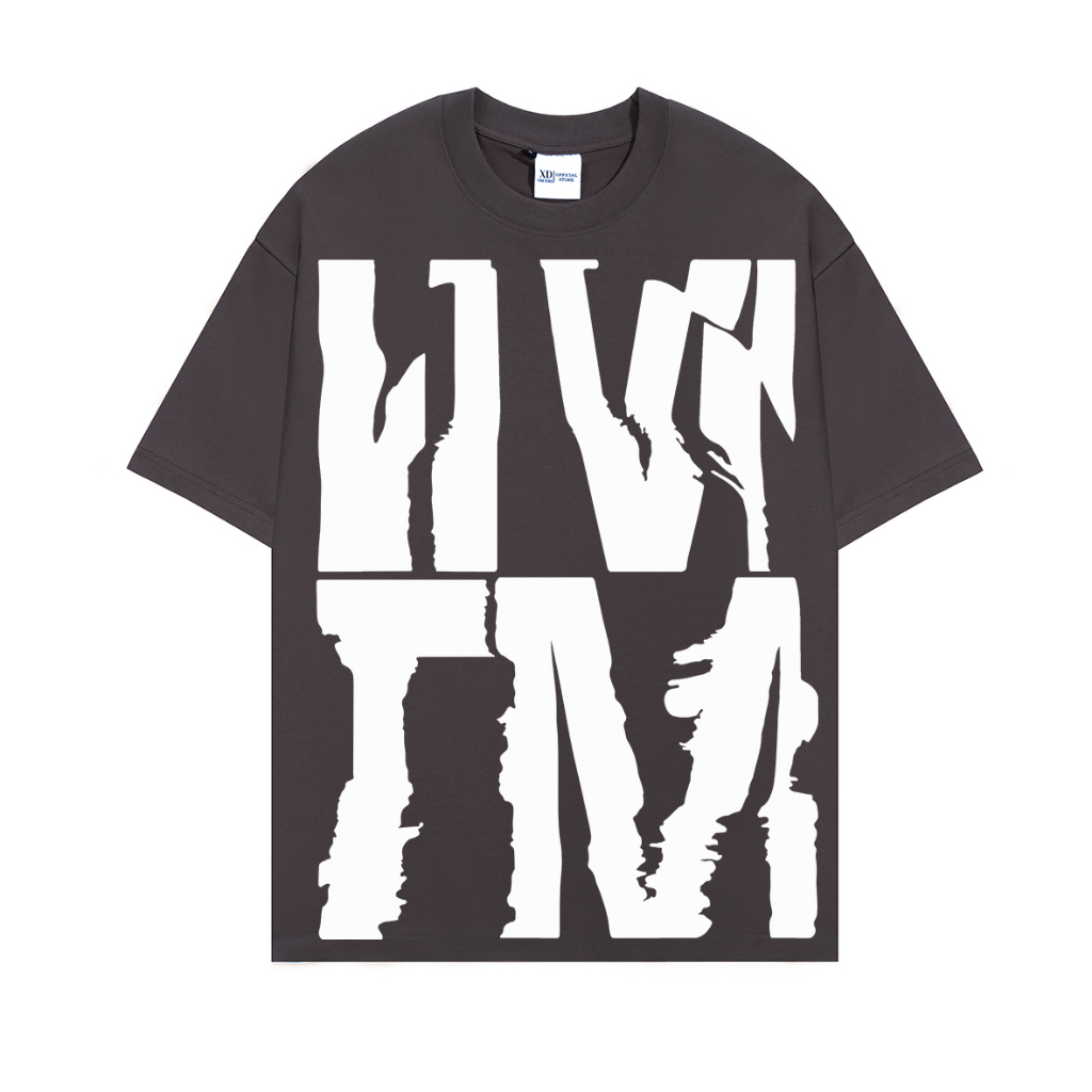 Áo thun The Xide áo phông unisex in chữ tượng hình form rộng chất cotton 2 chiều định lượng 250gr co giãn