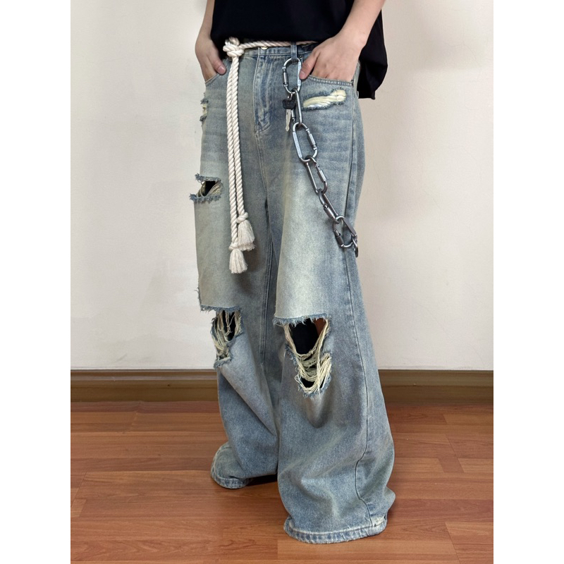 Dây Thừng Làm Thắt Lưng Belt Phụ Kiện quần jean baggy nam nữ unisex dây nịt Brokeboiz bản to 1.8m