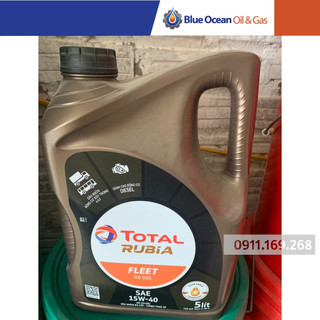 Dầu nhớt oto diesel total rubia fleet hd 500 15w40 5 lít