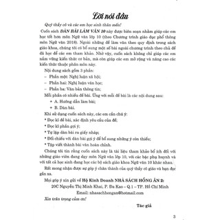 SÁCH - Dàn bài làm văn 10 (dùng chung cho các bộ sách giáo khoa hiện hành) - HA