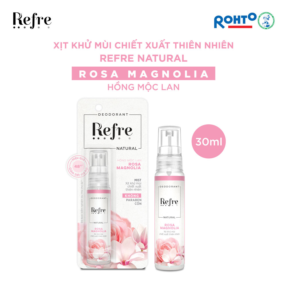 Xịt Khử Mùi Refre Natural 30ml Hasaki Sản phẩm chính hãng