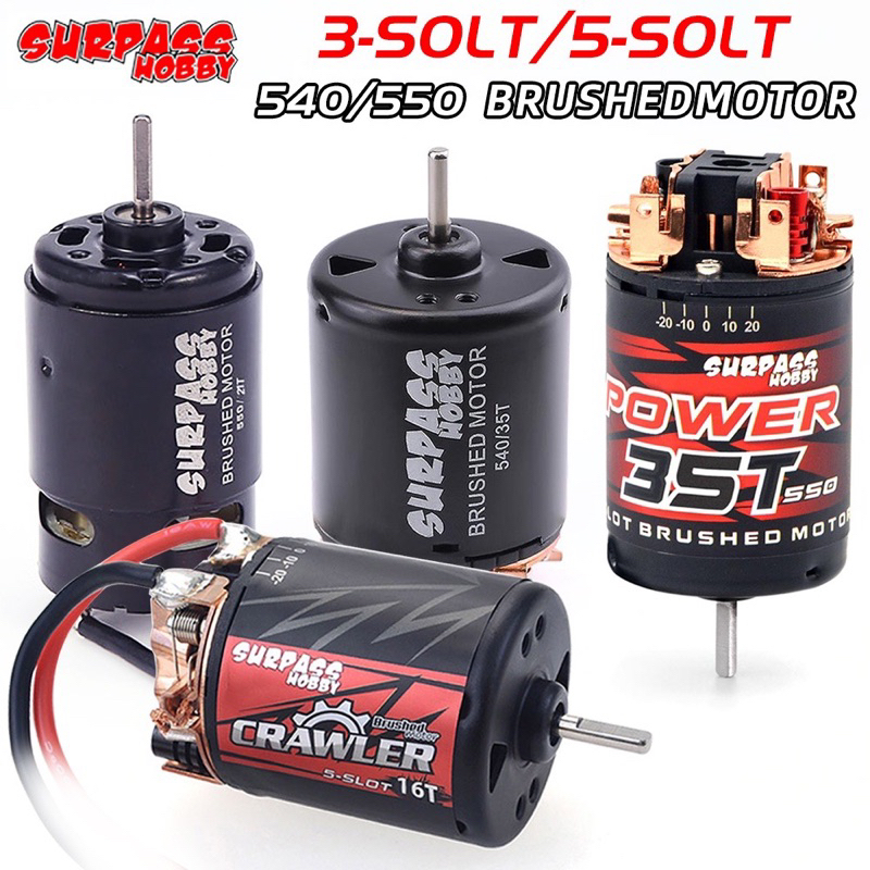 TRAXXAS Động Cơ Chổi Than SURPASS HOBBY 3-Solt 550 Cho Rock scx10 TRX4