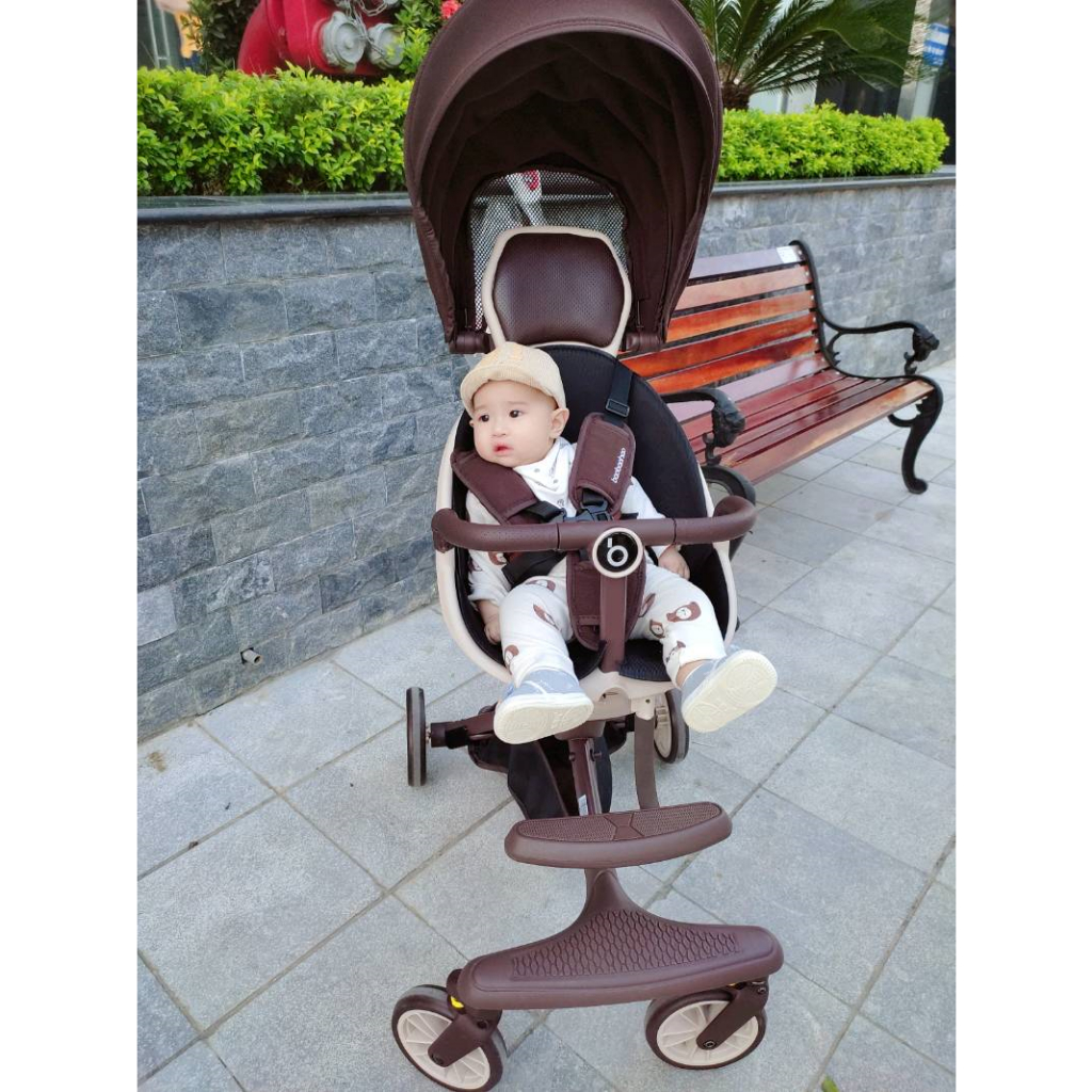 XE ĐẨY GẤP GỌN V18 BAOBAOHAO NGỒI VÀ NGẢ 5 CHẾ ĐỘ