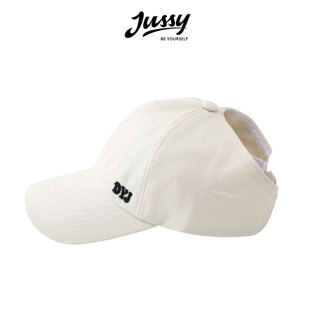 Nón Lưỡi Trai Nữ Hở Chóp DYJ Jussy Official Kiểu Mũ Nửa Đầu Thể Thao Hở Chóp Phía Sau Chất Vải Cotton