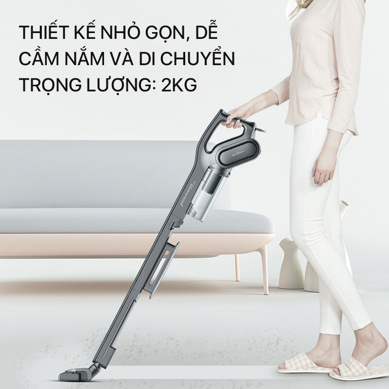 Máy hút bụi cầm tay Deerma DX700S/DX700 2 trong 1, làm sạch mọi ngóc ngách trong nhà có dây hút giường nệm sofa ô tô | BigBuy360 - bigbuy360.vn