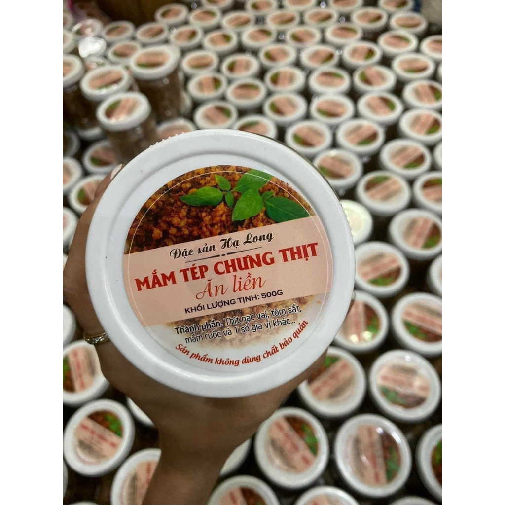 Mắm tép chưng thịt hạ long ăn liền hộp 500gr