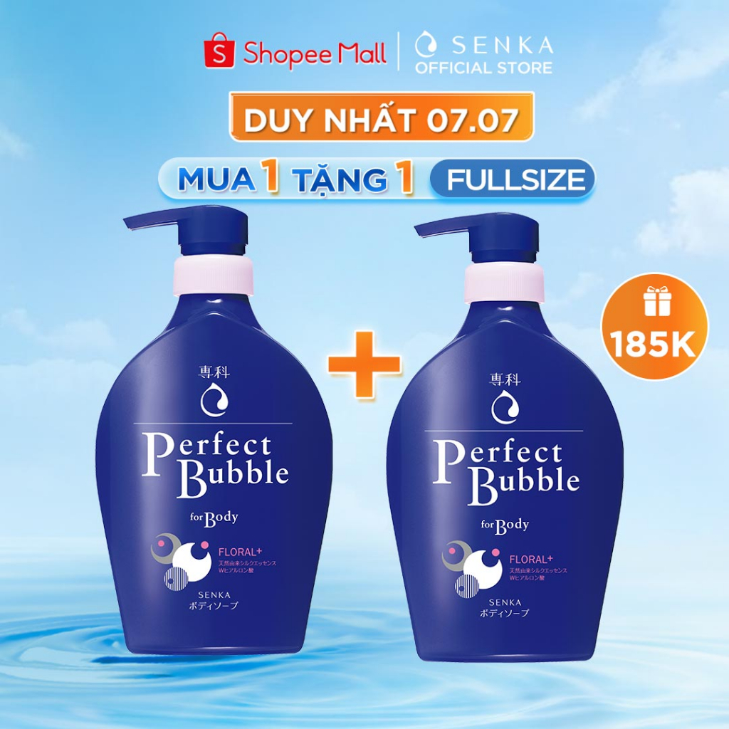 Sữa tắm dưỡng ẩm hương hoa tươi mát Senka Perfect Bubble for Body Floral Plus n 500ml_13729