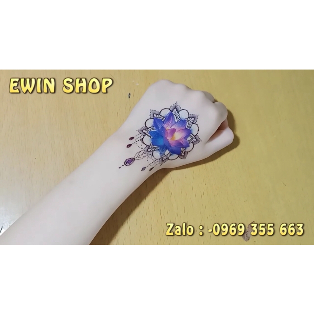 Hình xăm dán mini Hoa sen