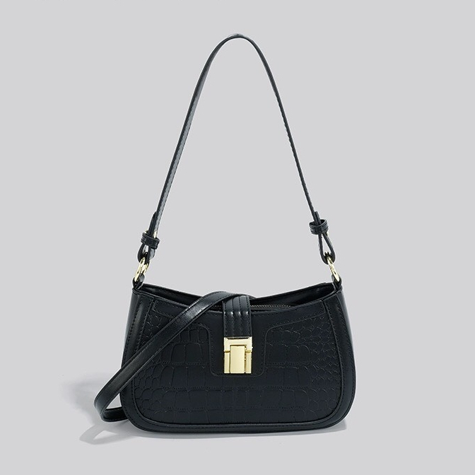 Túi đeo chéo , tặng thêm dây đeo vai, vân da rắn khóa gài SL104