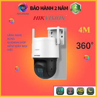 Camera IP WIFI Ngoài Trời (XOAY 360) 4MP Speed Dome HIKVISION DS-2DE2C400IW-DE/W Q21 Mini 2K Siêu Nét Chính Hãng BH 24Th