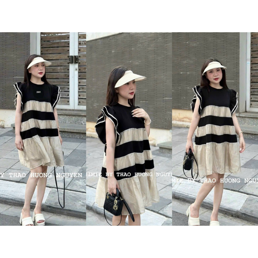 Đầm váy nữ babydoll 2 lớp cánh tiên bèo voan xinh xắn dành cho các nàng diện đi phố, đi chơi bầu bì bon chen