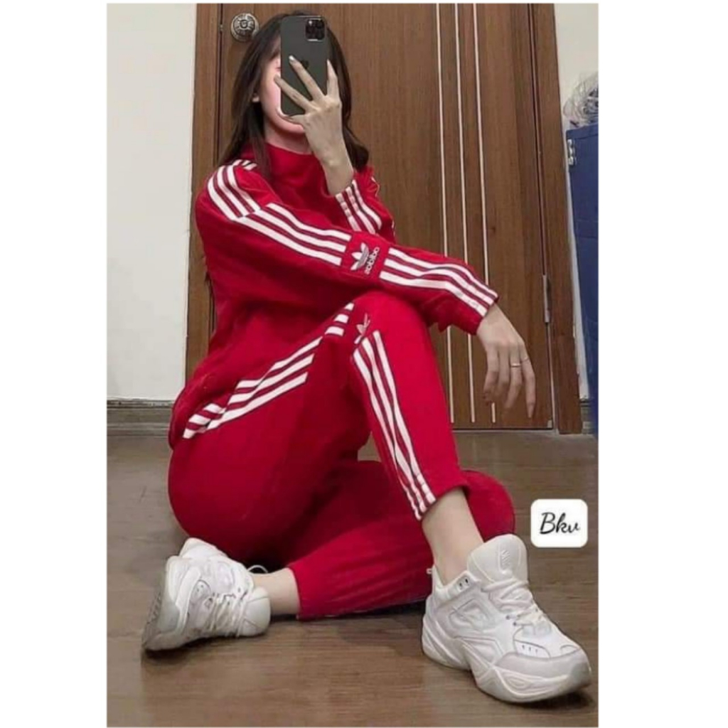 Bộ quần áo dài adidas nam nữ chất umi hàn co giãn siêu hot siêu đẹp