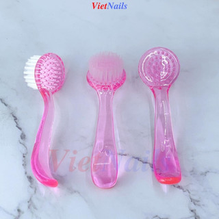 Cọ vệ sinh móng đầu tròn cán dài - cọ chà móng tay, móng chân