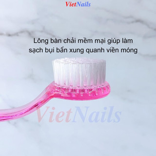 Cọ Vệ Sinh Móng Đầu Tròn Cán Dài  - Cọ Chà Móng Tay, Móng Chân
