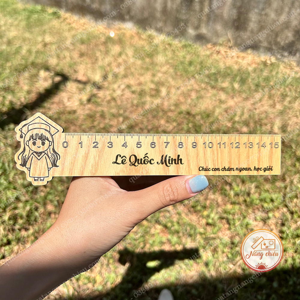 Mẫu thước học sinh, món quà tặng các bạn nhỏ ý nghĩa - Thước khắc tên và nội dung theo yêu cầu, giá rẻ khi mua số lượng