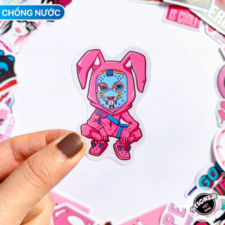 [HCM] Sticker Hồng Ngầu - Swag Pink Chống Nước Decal PVC Dán Trang Trí Laptop Nón Bảo Hiểm | Sticker Việt Nam