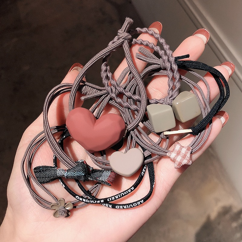 Dây buộc tóc thiết kế đơn giản Style Châu Âu