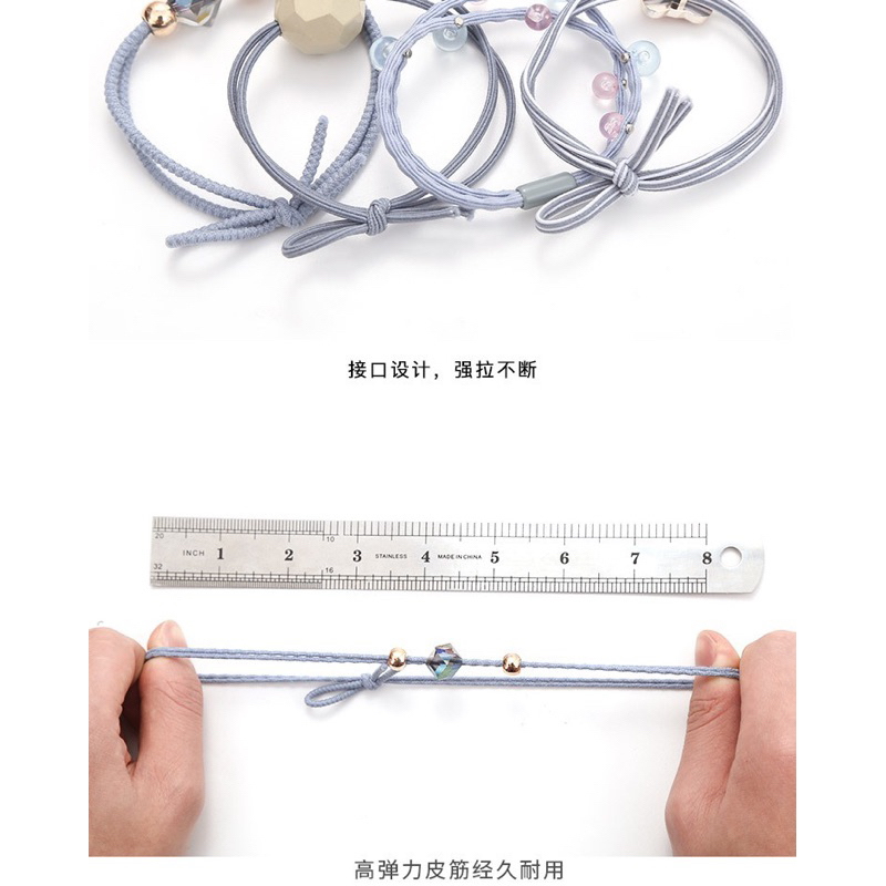 Dây buộc tóc thiết kế đơn giản Style Châu Âu