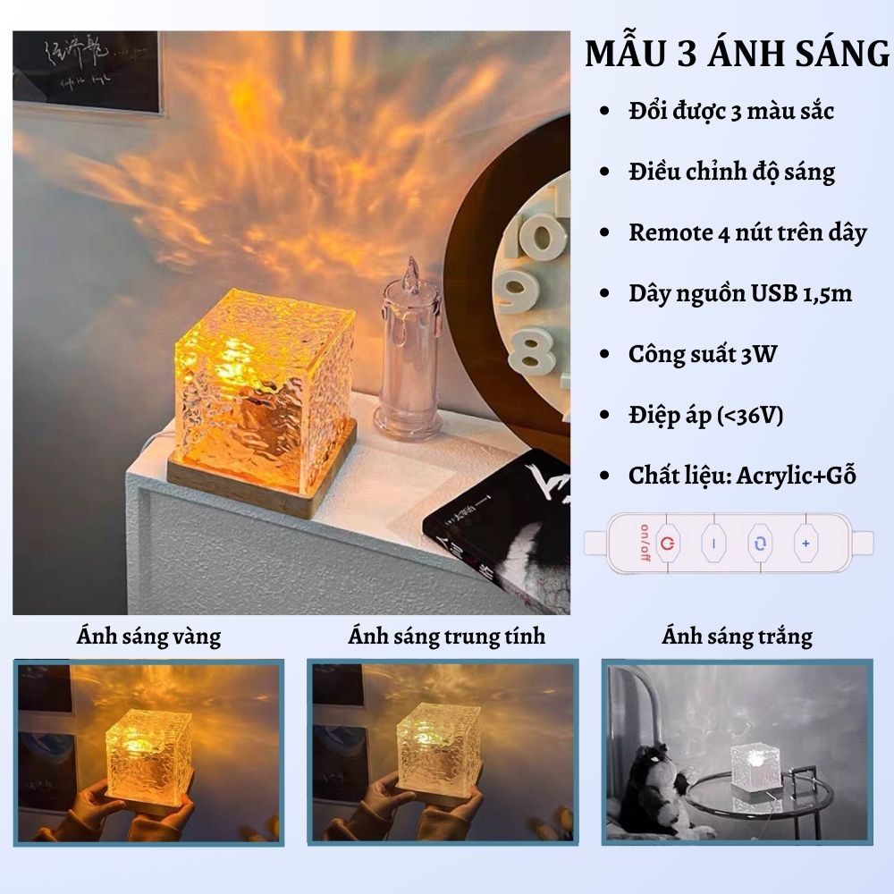 Đèn Ngủ Makito Để Bàn 3D Hình Ngọn Lửa Decor Phòng Siêu Đẹp | BigBuy360 - bigbuy360.vn