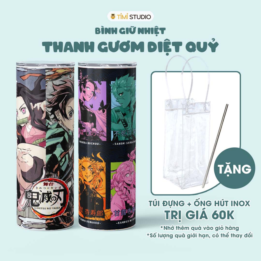 Bình Nước Giữ Nhiệt Hình Thanh Gươm Diệt Quỷ - Ly Giữ Nhiệt Hình Thanh Gươm Diệt Quỷ - Cốc Giữ Nhiệt