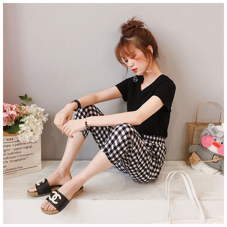 Set quần lửng áo cách điệu vải ccotton mặc thoải mái cho mùa hè, đồ bộ mặc nhà nữ siêu hot siêu xinh M21