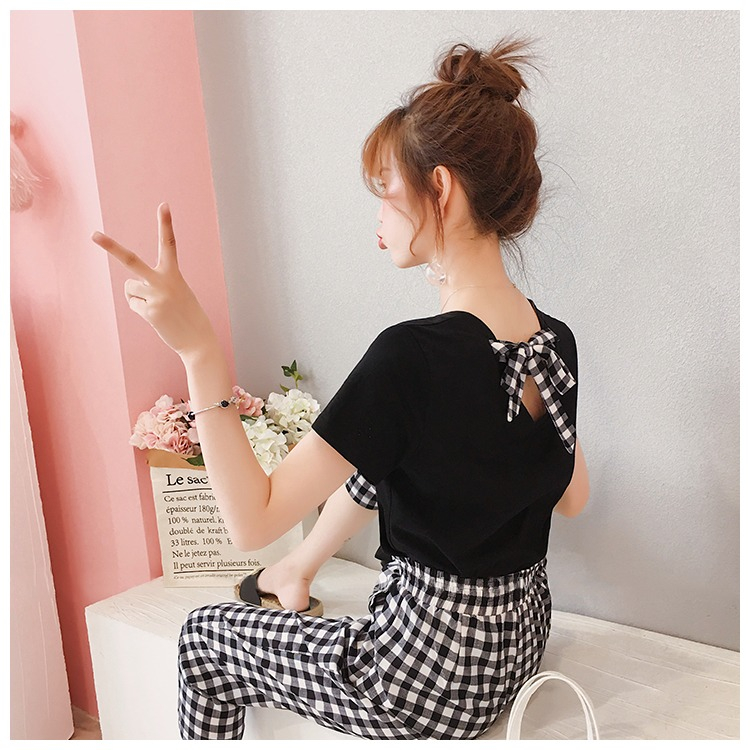 Set quần lửng áo cách điệu vải ccotton mặc thoải mái cho mùa hè, đồ bộ mặc nhà nữ siêu hot siêu xinh M21