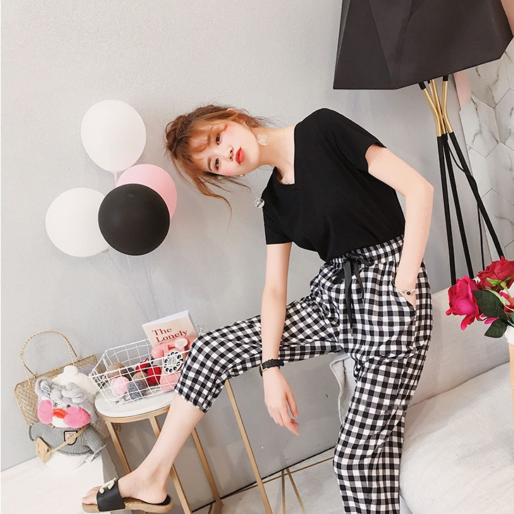 Set quần lửng áo cách điệu vải ccotton mặc thoải mái cho mùa hè, đồ bộ mặc nhà nữ siêu hot siêu xinh M21