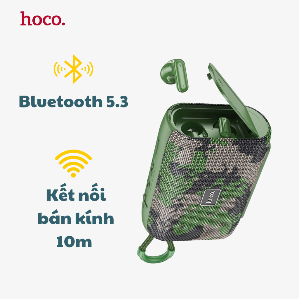 Loa Bluetooth Hoco HC15 Kèm Tai Nghe Mini Hát Siêu Hay Nghe 3h
