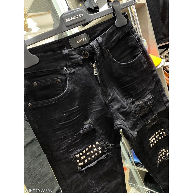 Quần bò jean Aim.ri thời trang cao cấp cho nam ,hoạ tiết đính đá lên dang cực đẹp.new