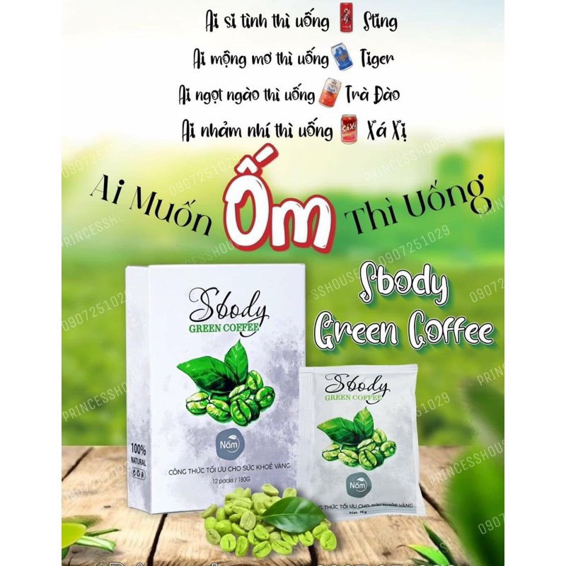 Cà Phê Sbody Green Coffee Giảm Cân Giảm Mỡ Hiệu Quả An toàn
