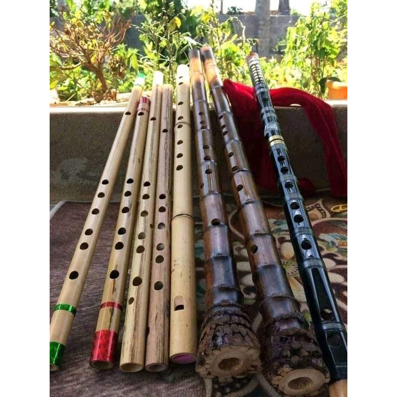 Sáo Trúc Có Gốc  tặng kèm dây treo
