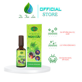 Tinh Dầu Ngải Cứu Dạ Thảo Liên 100% Thảo Dược Thiên Nhiên 50ml | 100% Natural Herbal Wormwood Essential Oil 50ml