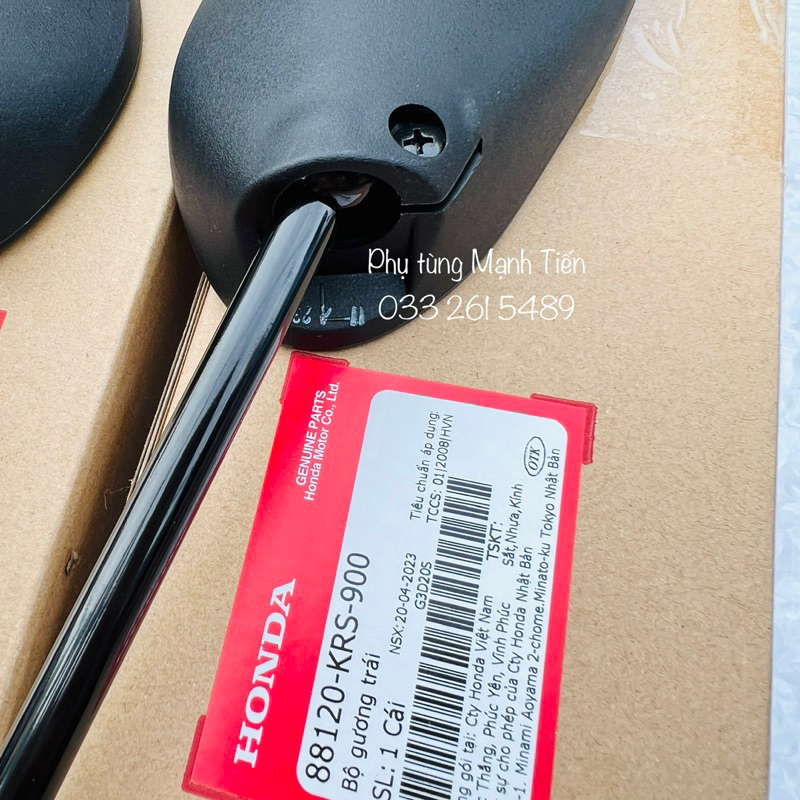 Gương xe máy Dream , Wave chính hãng mã 88110/88120KRS900