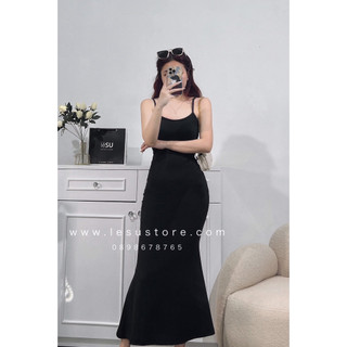 ẢNH TỰ CHỤP Đầm thun 2D maxi body đuôi cá
