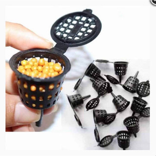Combo 50 cốc đựng phân tan chậm có nắp, rọ đựng phân tan chậm cho hoa lan, cây cảnh