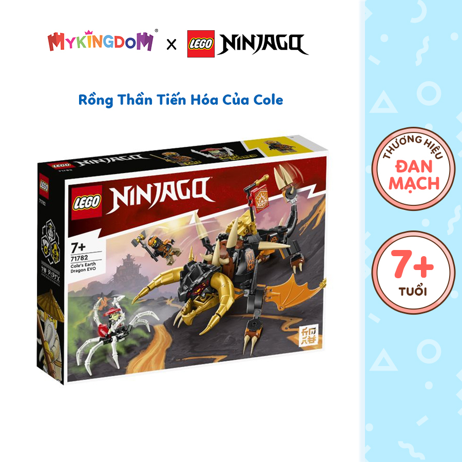 Đồ Chơi Lắp Ráp LEGO Ninjago Rồng Thần Tiến Hóa Của Cole 71782 (285 chi tiết)