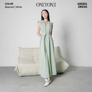 Đầm nữ Onetone váy Midi dáng dài cổ chữ V Ardra