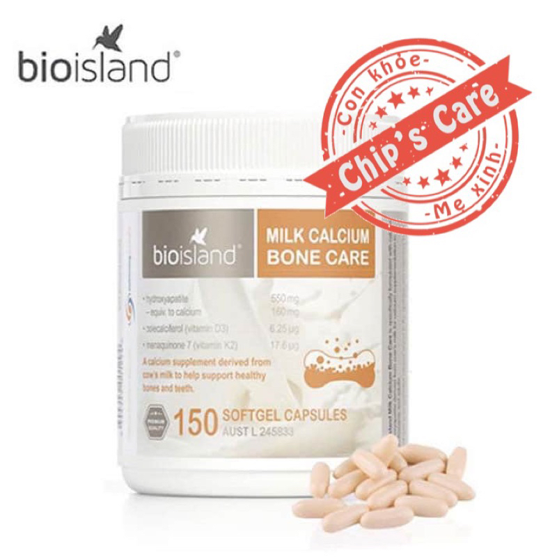 Canxi calcium Bioisland dạng viên